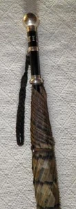 Victorian Ladies Umbrella Hallmarked 1878 Silver Handle & 2 Collars Thornhill Co - Picture 1 of 17