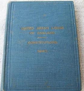 1940 Verfassungen der Alten Bruderschaft Freier und Angenommener Freimaurer, Buch - Bild 1 von 8