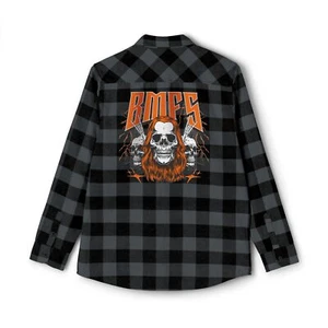 Billy Strings BMFS Metal Skull Unisex Flannel Shirt, Fall flannel, NEW - Picture 1 of 19