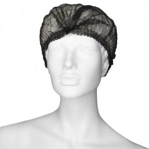 1000 Klipphauben | Vliesstoff | schwarz | ca. 52cm | Hauben - Bild 1 von 1