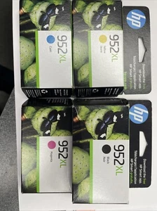 Genuine HP 952XL Black & 952XL Color OfficeJet 8725 8210 8730 Exp 10/2025 - Picture 1 of 2