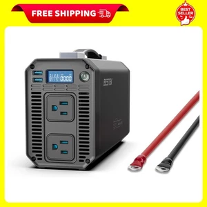 BESTEK Power Inverter 1200W, DC 12V to 110V AC Inverter for Car with Digital ... - Picture 1 of 8