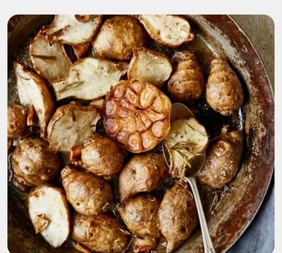 Delicious Kosher Jerusalem  CRISPY ROASTE ARTICHOKE,GARLIC ,PARSNIPS MEAL.MEDIUM - Image 1 of 4