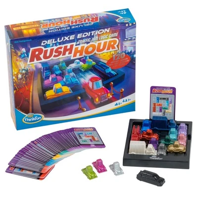 ThinkFun Rush Hour® Deluxe - Denkspiel ab 8 Jahre: Das geniale Stauspiel in hoch - Image 1 of 4