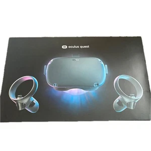 Meta Oculus Quest 1 All-in-one VR Gaming Headset 2 Controllers 64GB Black W/Box - Picture 1 of 24
