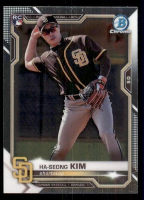 2021 Bowman Chrome #97 Ha-Seong Kim RC - Image 1 of 2