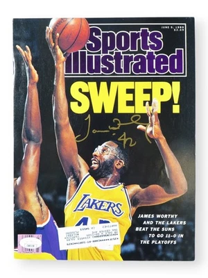 James Worthy Signed Autographed Magazine Sports Illustrated 1989 JSA CB83158 - Image 1 of 3