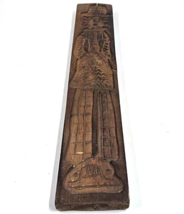 Antike niederländische/belgische Spekulatien Keksform - 34 Zoll - Volkskunst Springerle Stil - Bild 1 von 6