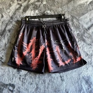Iron Willed Shorts Mens Size Small Black Red Athletic Sports Gym Workout NEW - Picture 1 of 9