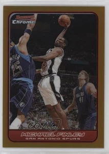 2006-07 Bowman Draft Picks & Stars cromo refractor dorado/50 Michael Finley #51 - Imagen 1 de 3