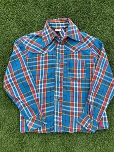 Big Mac 70s Heavy Flannel Shirt Made in USA Men size M with Damage - Picture 1 of 9