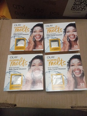 Limpiador facial diario activado por agua Olay Cleansing Derretir 128 piezas + vitamina C nuevo Foto 1 de 4