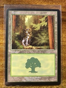 MTG✨EURO Land Promo FOREST Schwarzwald,Germany 🇩🇪✨Blue NM/M Rare 1999 UNPLAYED - Picture 1 of 8