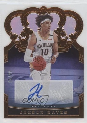2020-21 Panini Crown Royale Crown Auto /99 Jaxson Hayes #CA-JAX Auto - Image 1 of 2