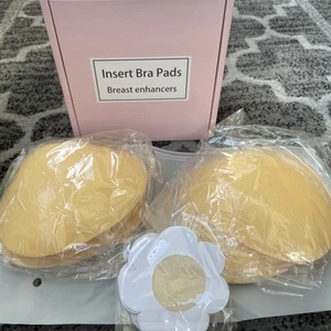 2 Paia Inserti Silicone Cuscinetti Push Up Esaltatore Seno Nuovo Gel Reggiseno Bikini - Foto 1 di 14