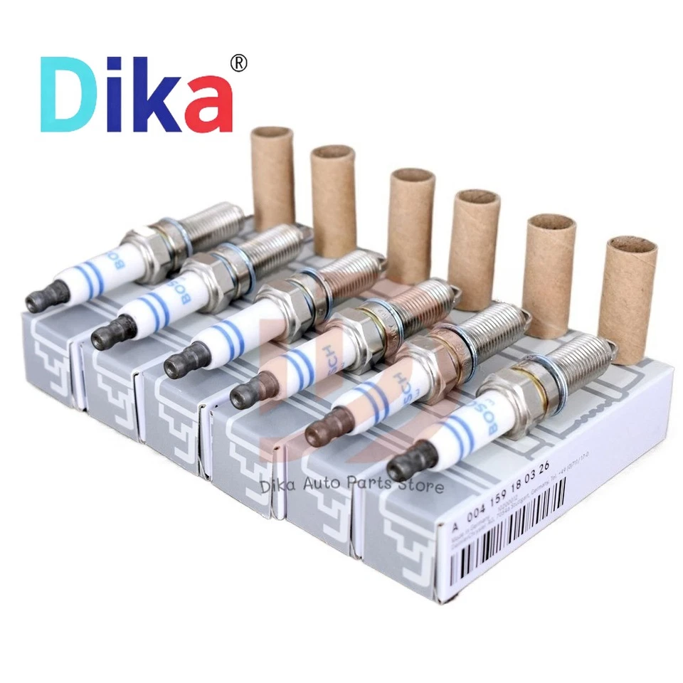 6X Spark Plugs Double Platinum YR7MPP33 For Mercedes-Benz C300 #004159180326 - Image 1 of 3