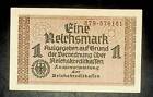 1939  Germany 1 Reichsmark Banknote SWASTIKA Low Grade