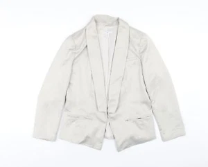 Gap Womens Beige Polyester Jacket Blazer Size 12 - Picture 1 of 10