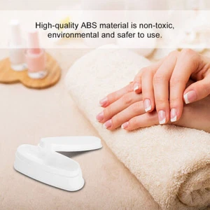 Portable White Nail Dipping Powder Tray Manicure Mould Nail Container - Picture 1 of 12
