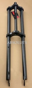 F&R TRIPLE TREE Black Chopper BICYCLE FORK 1" Thread Lowrider Vintage Cruiser. - Picture 1 of 4