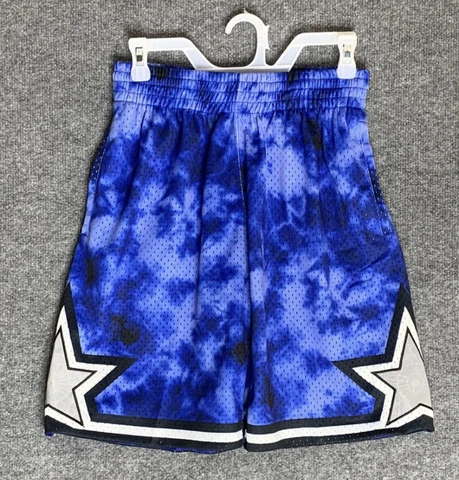 Mitchell & Ness Orlando Magic Blue Reflective Swingman Galaxy Shorts Medium Cover