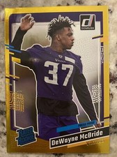 2023 DONRUSS DeWAYNE McBRIDE #366 GOLD PRESS PROOF PARALLEL /50