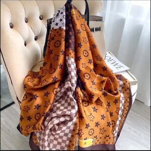 silk satin scarf square 110cm×110cm silk feeling scarf