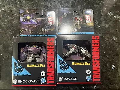Transformers Studio Series Core Class RAVAGE & SHOCKWAVE 3.5" FIGURES New - Image 1 of 2