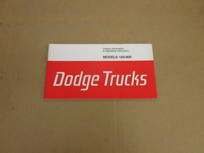 Camioneta Dodge 1976 D100 D200 800 W100 W200 D500 D600 manual del propietario original Foto 1 de 3