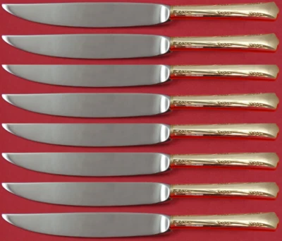 Greenbrier by Gorham Sterling Silver Steak Knife Set 8pc Not Serrated Custom - Image 1 of 3