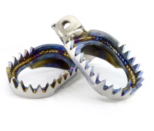 NRTEAM COPPIA PEDANE MAGGIORATE ALLUMINIO PEGS YAMAHA YZ-F 450 - Picture 1 of 1