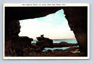 138- Sphinx Rock La Jolla Near San Diego California Postcard Unposted - Picture 1 of 2