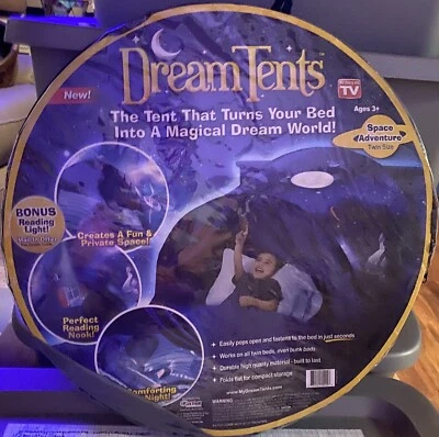 Ontel Dream Tents Space Adventure Kids Pop Up Play Tent Stars Space Planets Twin - Image 1 of 2