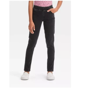 Girls' Pull-On Woven Jeggings - Cat & Jack 6 - Picture 1 of 1