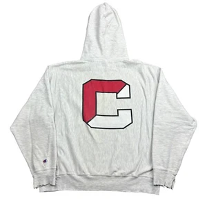 Vintage 90s Champion Cornell University Hoodie Men’s Large Gray Reverse Weave - Picture 1 of 16