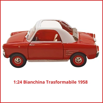 Modellino Nuovo Autobianchi Bianchina Trasform 1958 Bicolore 1:24 4 aperture - Immagine 1 di 4