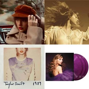 Taylor Swift - Red (Taylor's Version) (4LP) & Fearless (Taylor's Version) (Gold - Picture 1 of 5