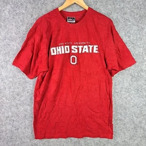 Ohio State University Mens T-Shirt Size M Medium Red Short Sleeve Crew Neck 3542 - Picture 1 of 12