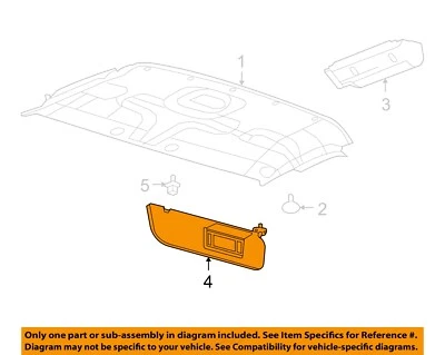 Оригинальная отделка салона крыши FORD 04-08 E-150 Club Wagon солнцезащитный козырек 5C2Z1504105AA - Изображение 1 из 2