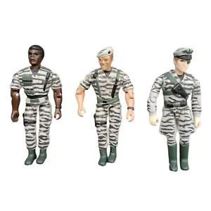 Vintage 1986 Lanard The Corps Grey Camo Fox Flashfire And Hammer Actionfiguren - Bild 1 von 2