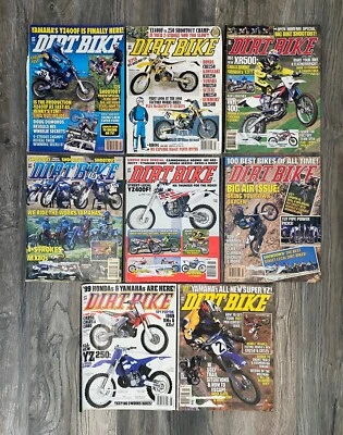 Vintage Lot of 8 Dirt Bike Magazines 1998 Feb March April May June July Aug Nov - Image 1 of 4