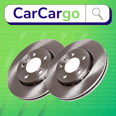 Premium Vented Front Brake Discs Pair VW Polo 1.4 TSI 2016-2020 256 mm - Image 1 of 4
