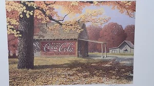 COCA COLA im September, Jim Harrison, Sign on Building, Herbstfarben - Bild 1 von 1