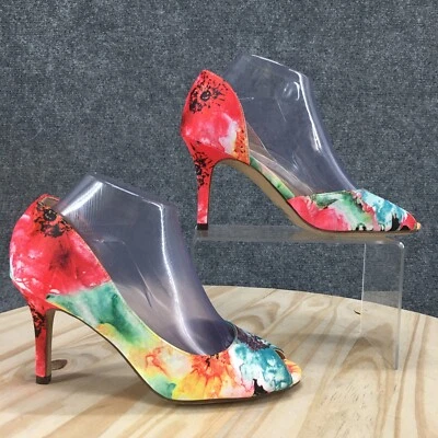 Unisa Heels Womens 7.5 M Jubilee 3 D'Orsay Multicolor Peep Toe Casual Stiletto — 第 1/4 张图片