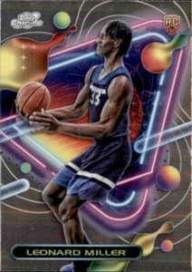 2024 Topps Cosmic Chrome Minnesota Timberwolves - RC Leonard Miller #180 - Picture 1 of 2