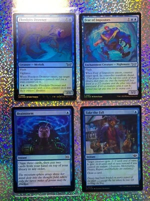 MTG Foil: DSK 0057 Fear of Imposters; 2XM 044/332 Brainstorm - Image 1 of 4