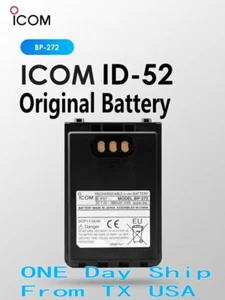 BP272 Genuine Batterry for ICOM ID-52 ID-52A ID-52E  31A ID-31E ID-51A ID-51E US - Picture 1 of 6