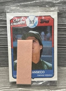 1989 Topps Cap'n Crunch Jose Canseco Mark McGwire versiegelte Packung Baseballkarten - Bild 1 von 4