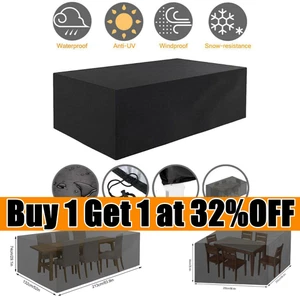 Large Furniture Cover Heavy Duty Outdoor Garden Patio Rattan Table Waterproof UK - Picture 1 of 16