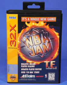 SEGA 32X NBA JAM T.E. TESTED WORKS WITH BOX AND MANUAL TOURNAMENT EDITION